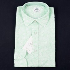Luigi Borrelli Slim-Fit Floral Print Lightweight Cotton Shirt 15.75 Eu 40 NWT