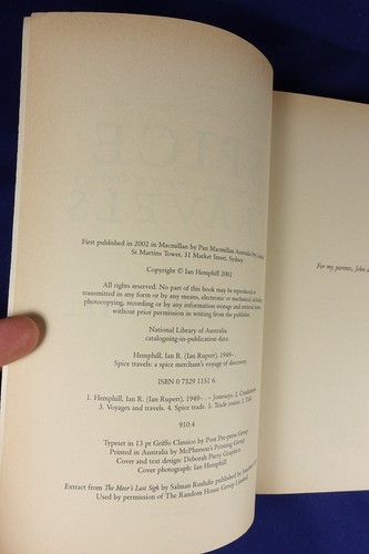 Signed Book SPICE TRAVELS Ian Hemphill SPICE MERCHANT TRAVEL FOR SPICES - Picture 6 of 12