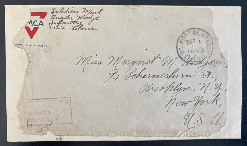 1919 US Army Front Cover AEF Siberia Russia Allied Expeditionary Force To Usa