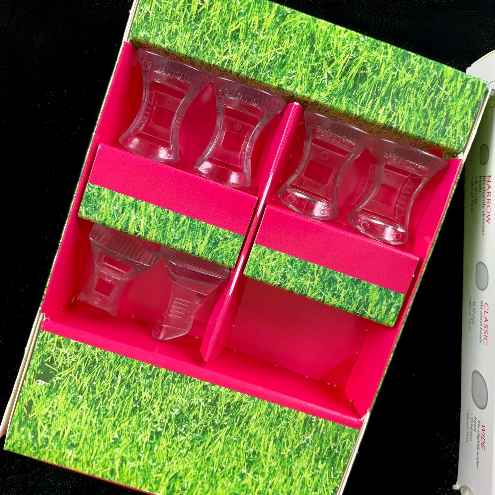 New SoleMates 3 Sizes High Heeler Clear Heel Protectors Stop Sinking on Grass