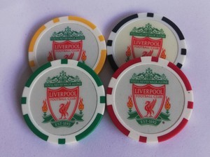 Poker Chip Ball Markers Liverpool F.C