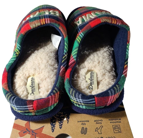 Dearfoams Family MAMA SIZE S 5-6 Bear Matching Comfort Slippers, Adult - Picture 5 of 12