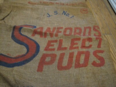 SACK Vintage SANFORD ELECT PUD Big Lake Minnesotta  burlap empty sack