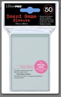いっちページ Ultra Pro 50 Special Sized Board Game Sleeves 54mm X 80mm 82915