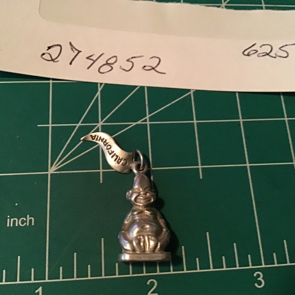 Vintage Sterling Silver Happy Buddha Charm SF China Town View 3