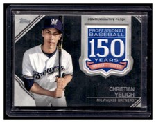 2019 Topps MLB Logo Golden Anniversary Commemorative Patches Christian Yelich