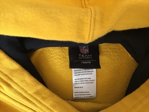 Pittsburgh Steeler Sweatshirt Gold Size Y M - Picture 4 of 4