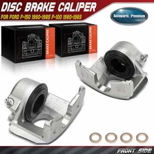2x Front Left & Right Brake Caliper for Ford F-150 F-250 Bronco 1980-1985 F-100