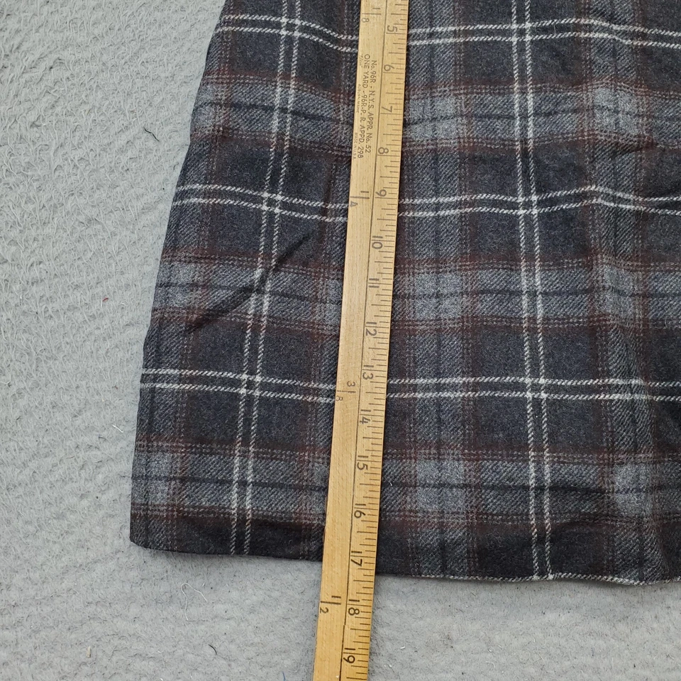 Saia feminina United Colors Of Benetton linha A 42 multi xadrez forrada com zíper de ventilação - Imagem 3 de 4