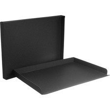 Archival Methods Drop-Front Archival Storage Box, 17.5 x 25.5 x 1.5", Black