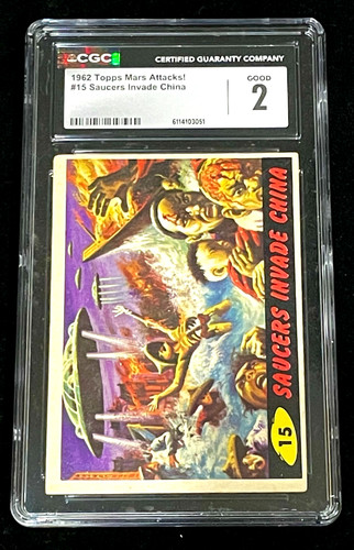 1962 Topps Mars Attacks #15 Saucers Invade China — CGC (grade unconfirmed)