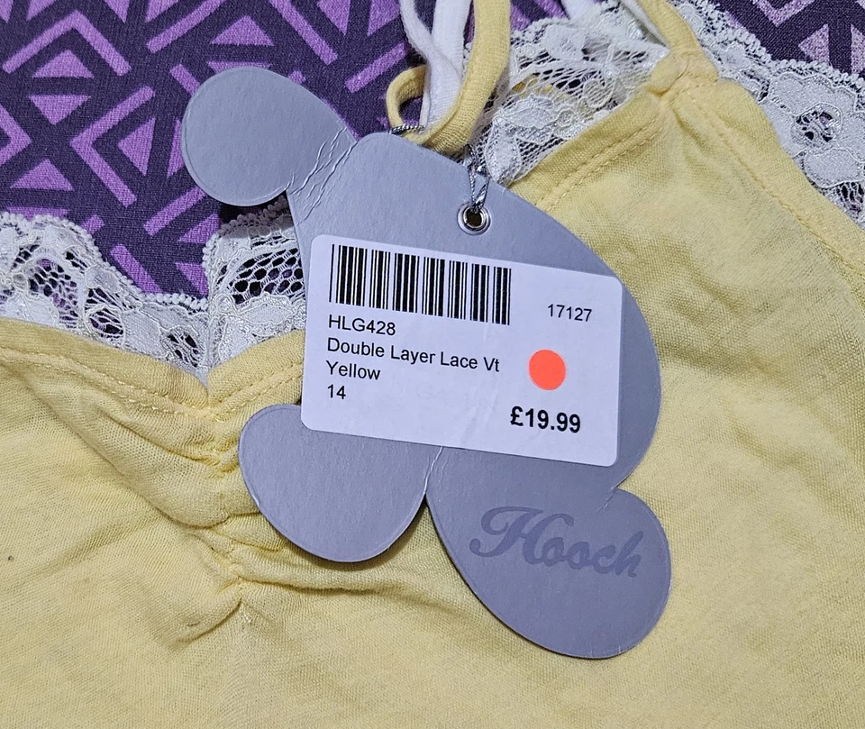 Ladies Retro Vest Tops x 2 (Size 14) BNWT - Image 2 of 3