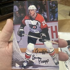 BRIAN PROPP, 100% AUTHENTIC AUTOGRAPHED COLLECTOR'S PHOTO, THE NHL LEGEND 4x6