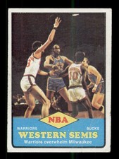 1973-74 TOPPS BASKETBALL #65 NBA WESTERN SEMI FINALS WARRIORS (LOW GRADE)