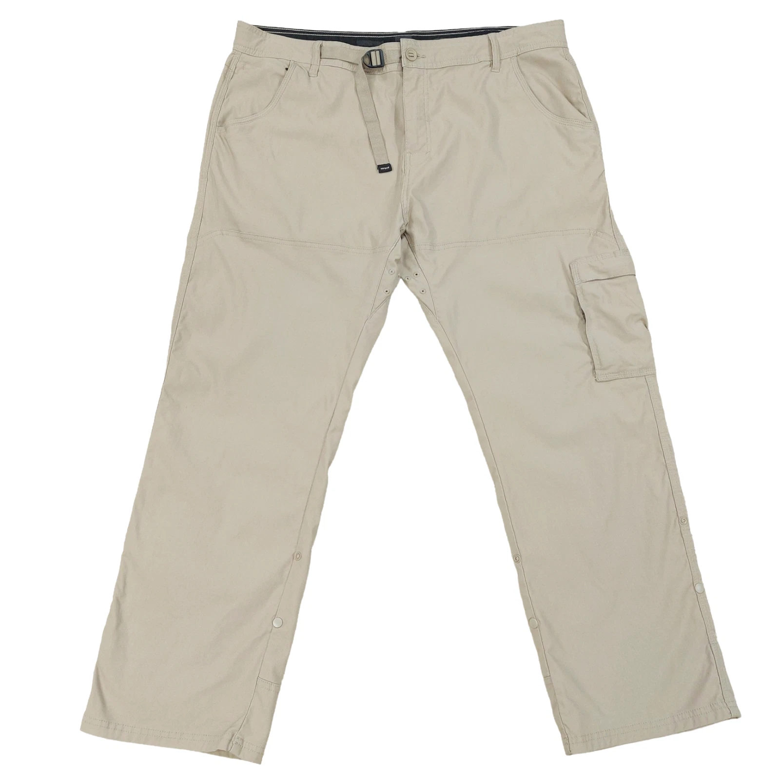 Prana Stretch Zion II Hiking Pants Men's 40x30, Relaxed Fit, Beige Tan, UPF 50+