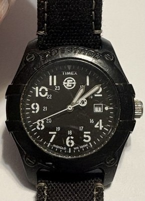 Timex Expedition Indiglo Unisex Watch WR50M Military Time Black