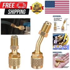 R410A Straight Angled Adapter, Mini Split System Adapter, 5/16" Female to 1/4"
