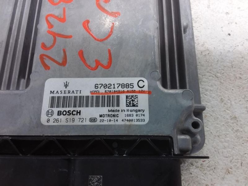 2023 MASERATI GHIBLI 3.0L Engine Computer OEM Part Number 670217885