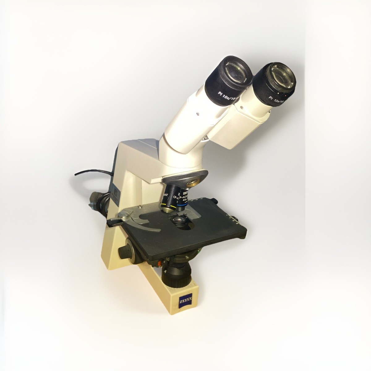 Carl Zeiss Axiostar Plus Microscope 1169-149 w/ Objectives | eBay