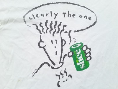 1985 Fido Dido Slice Lime Soda Shirt Double Sided Large Vintage Pepsi 80s