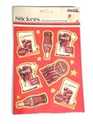 1988 Coca Cola Stickers 4 Self Adhesive Sheets Coke New Old Stock Vintage