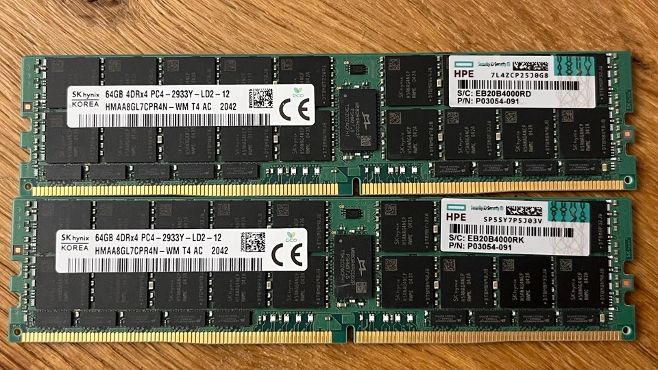 64GB 4DRx4 PC4 - 2933Y -LD2 - 12