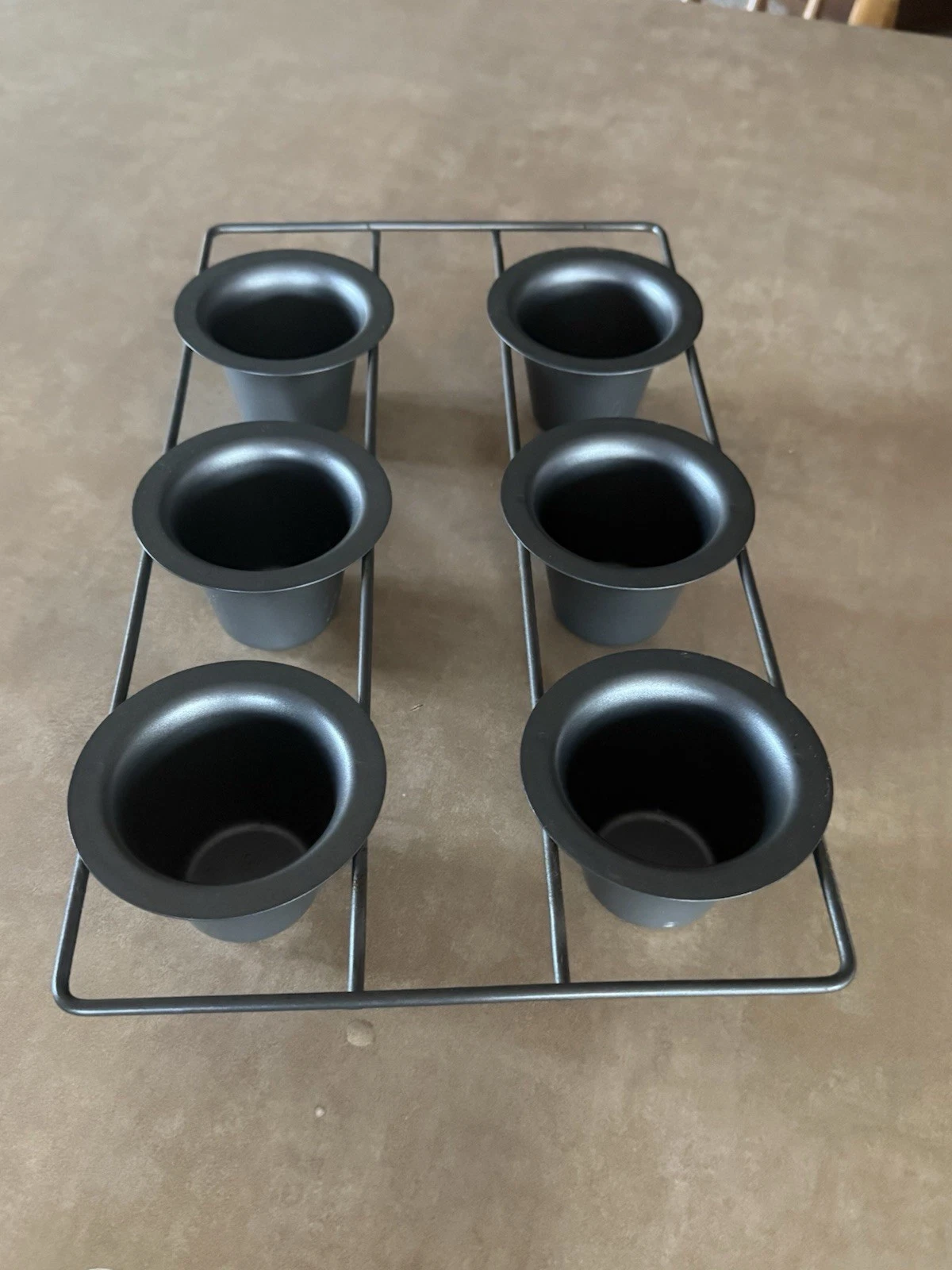 Steel 6 Cup Popover Muffins Pan Bakeware