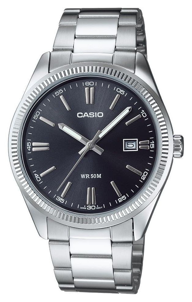 Casio MTP Series Analogue Quartz (38.5mm) Dark Blue Sunray Dial