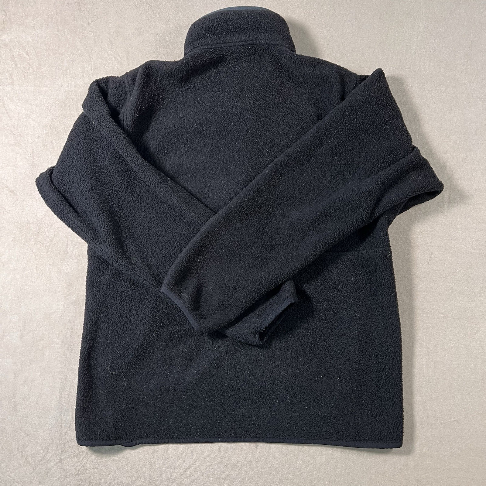 Patagonia Black Zip Fleece Jacket Pockets Stand-Up Collar Men's Size S thumbnail 6