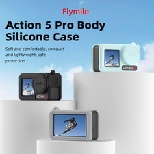 Action Camera Lens Silicone Protective Cover Lens Cap For DJI Action 3/4/5 Pro