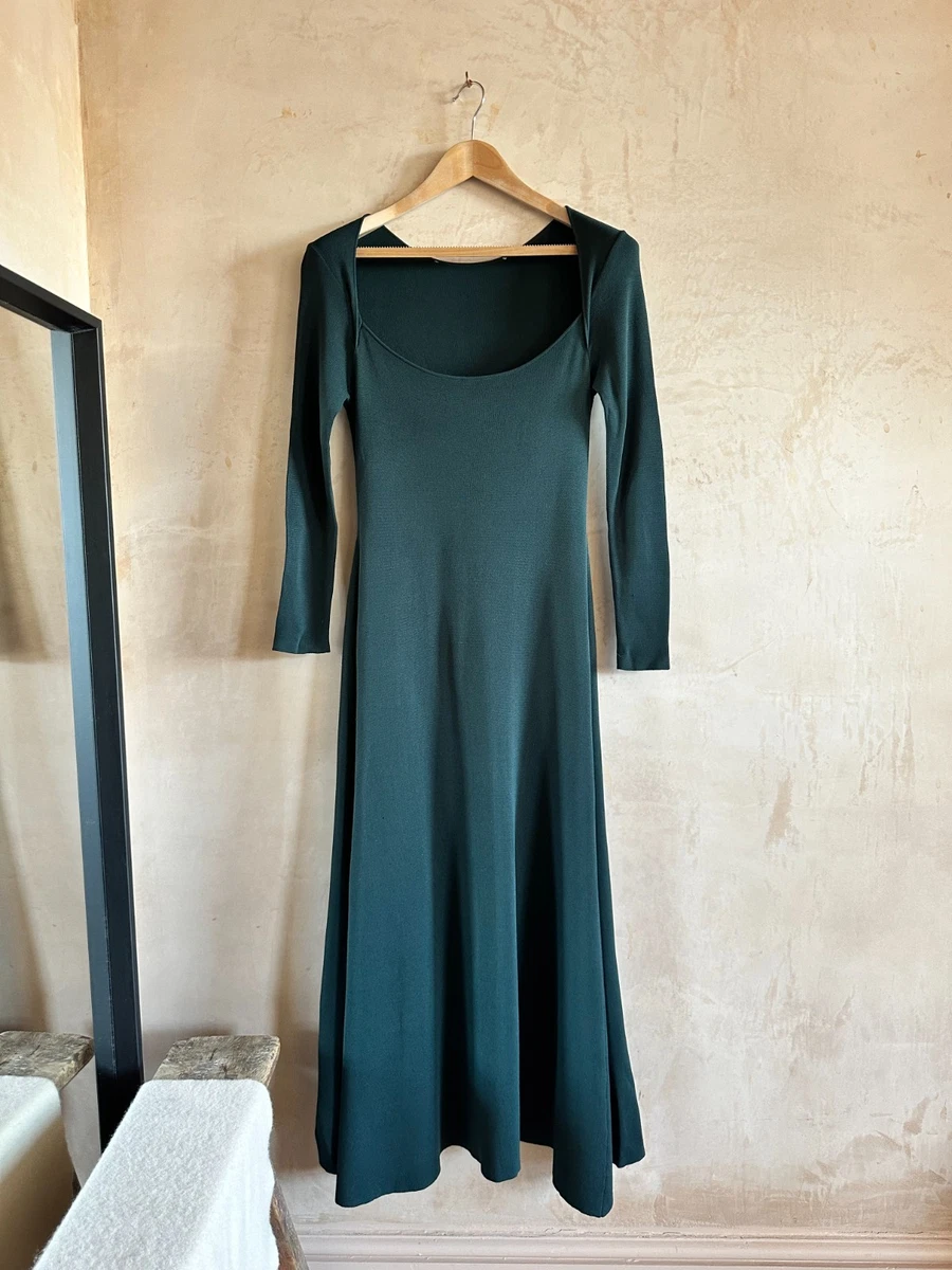 green dress with black belt Unique Vintage Delores 1950s Emerald Green Swing Dress main image 0