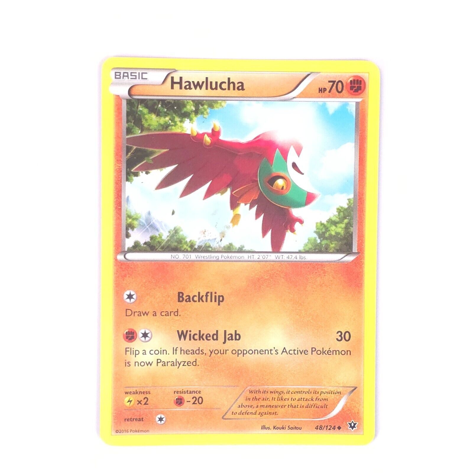 Hawlucha 48/124 Pokemon XY - Fates Collide Uncommon NM