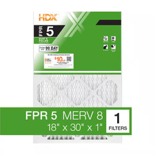 18 In. X 30 In. X 1 In. Standard Pleated Air Filter FPR 5, MERV 8