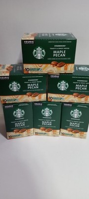 Starbucks Maple Pecan Flavored Coffee K-Cup Pods 10 Count 6 Boxes Keurig Genuine