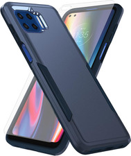 Phone Case for Moto One 5G/One5G Uw/Moto G G5 plus with Tempered Glass Screen Pr