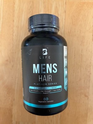 BLife Mens Hair Growth Supplement - 1 Month Supply Vitamin Complex 60 Capsules