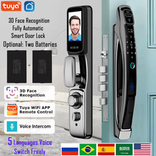 Serrure de porte intelligente Tuya 3d Reconnaissance du visage Serrures intelligentes automatiques avec caméra