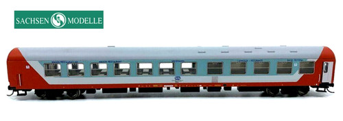 Sachsen Modelle 74686, PKP Carrozza Ristorante tipo WRdun, verde/rosso/bianco fs | Zustand: Nuovo