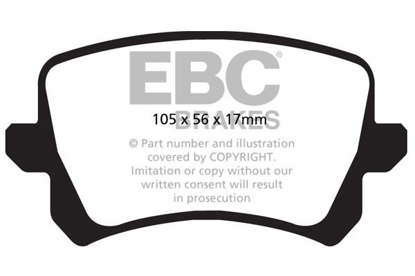 EBC DP42004R BRAKE PAD SET DISC BRAKE Rear