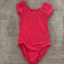 Weissman Girls Red Dance Leotard Size SC