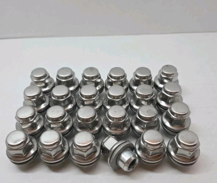 24 GENUINE OEM TOYOTA LEXUS SCION CHROME ALLOY WHEEL LUG NUTS