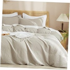 Waffle Weave Duvet Cover Set Size, No Snagging Ultra King Linen No Comforter 