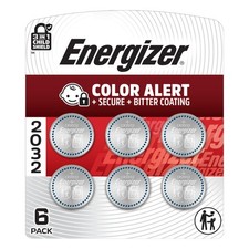Energizer 2032 Batteries 6 Pack , 3V Lithium Coin Batteries
