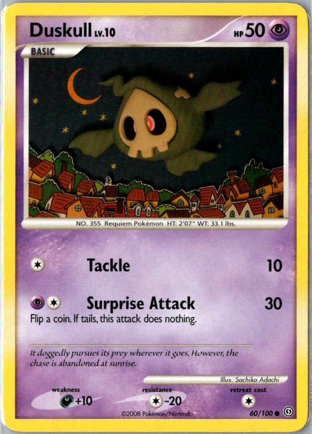 Duskull (60) 60/100 Common Stormfront LP