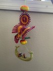 Hand Crafted Peruvian Folk Art Woven Rattan Hanging Decorative Mobile 5x10” — photo 4