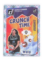 2025 Donruss WNBA Kamilla Cardoso Crunch Time Diamond Parallel 10 Chicago Sky