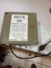 BECK 300 Low Impedance Electric Fence Charger Working Tested