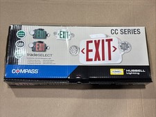COMPASS CCRRC CC SERIES COMBINATION LED EXIT/EMERGENCY LIGHT 120/277V NEW