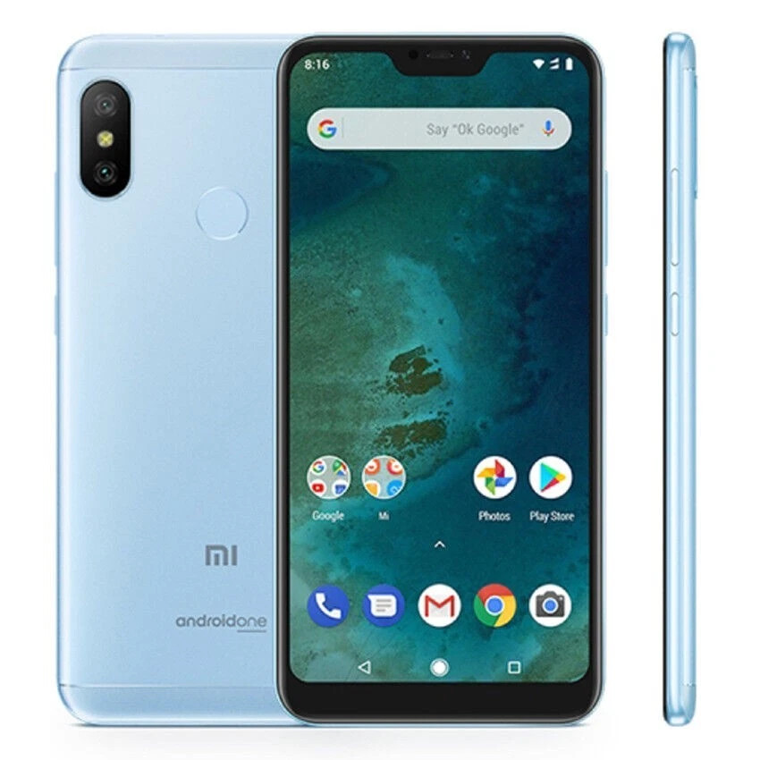 Xiaomi Mi A2 Lite Dual Sim Unlocked 5.84"" tested Blue 32GB Grade C UK Y Warranty
