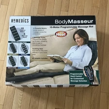 Homedics Body Masseur 10-Motor Programmable Massage Mat Heat 5 TESTED WORKS